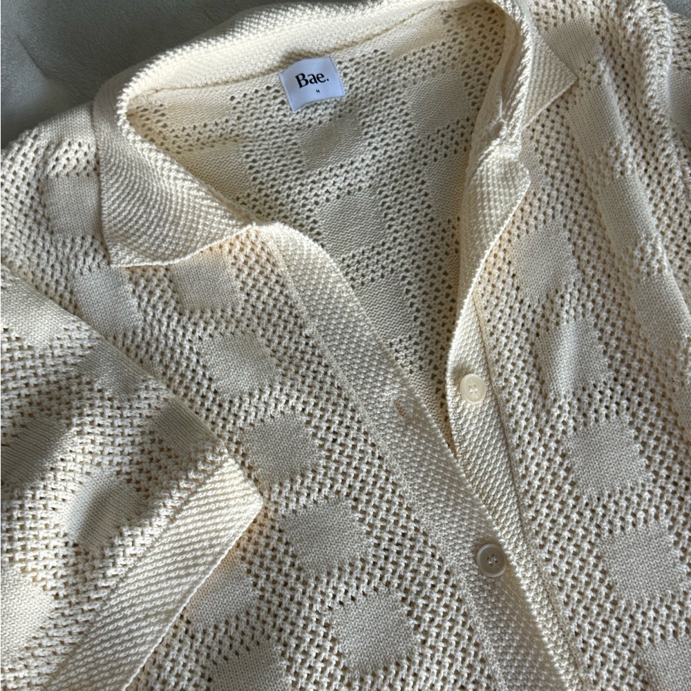 Bae. Persistance Polo Knit Dress - Ivory